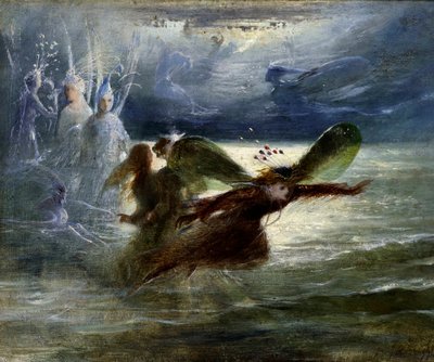 Zeesprites, ca. 1870 door John Anster Fitzgerald